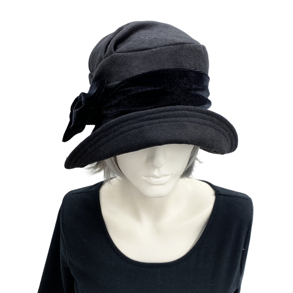 Black cloche cheap hat uk