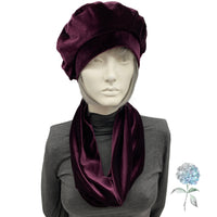 Velvet Single Wrap Infinity Neck Scarf