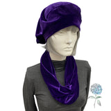 Velvet Single Wrap Infinity Neck Scarf