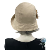 Roaring Twenties Style Summer Hat with Ribbon Flower | The Polly Cloche