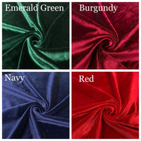 color chart for gold velvet bow metal headband green burgundy navy red
