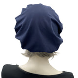 Berets for Women in Soft Navy Blue Stretch Jersey, or Choose your Color, Summer Hats Women, Handmade in the USA